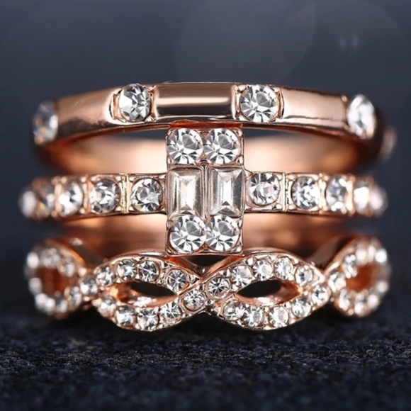 Be Still Boutique Jewelry - 3/$12 💥 Three Rose Gold Stacker Rings